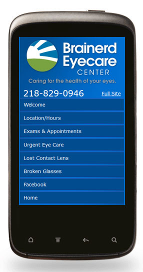 Mobile Website Design - Brainerd Eyecare Center - Image