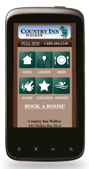 Mobile Website Design - Country Inn Walker - Image